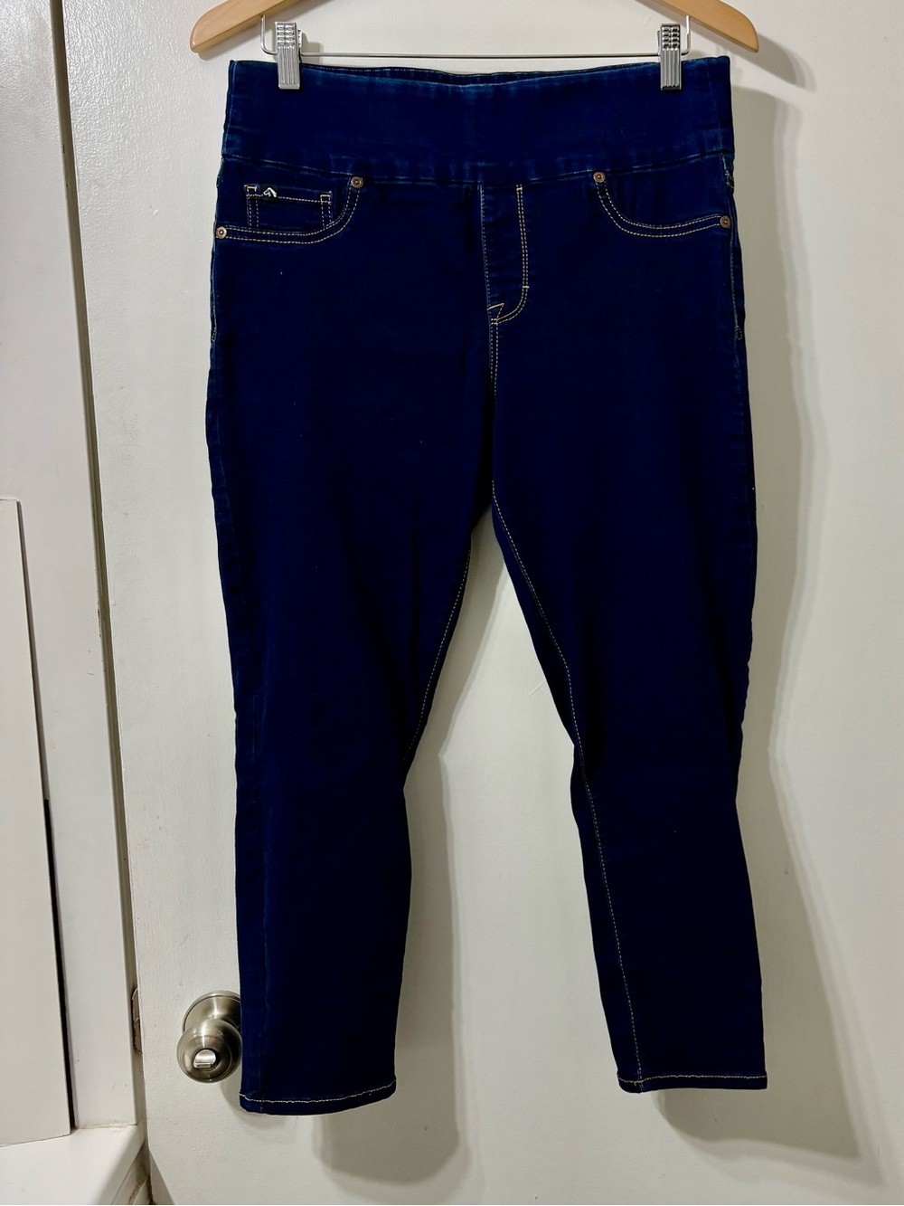 Jordache Navy Skinny Pull-On Capri Jeans